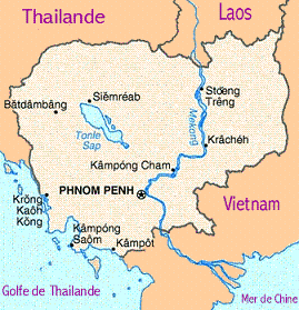 Carte du Cambodge